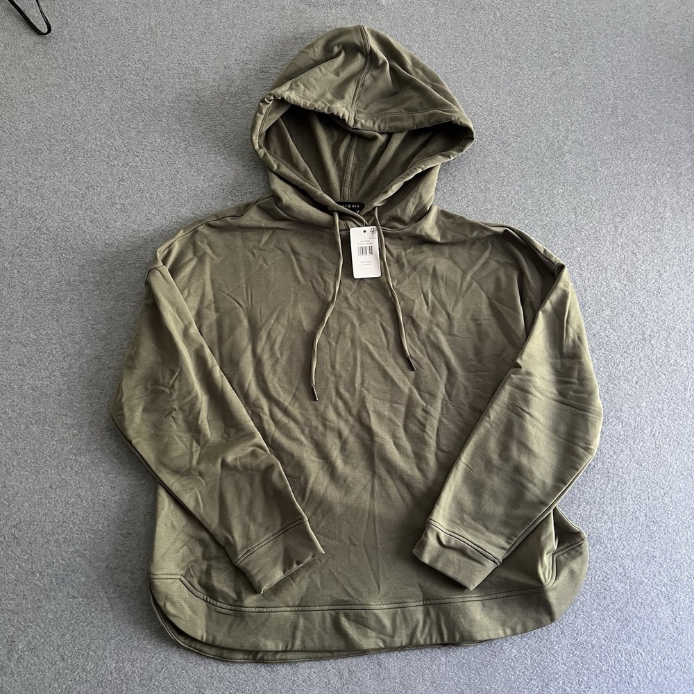 Max & Mia Women's XL Olive Green Lounge Hoodie Dark Sage Soft Comfy